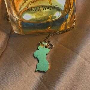 Guyana map necklace